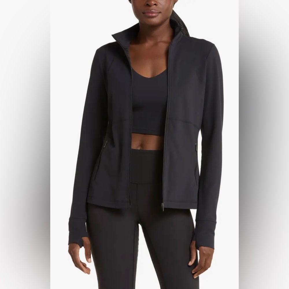 Zella Black Studio Liz Performance Jacket, NWOT, Size Small